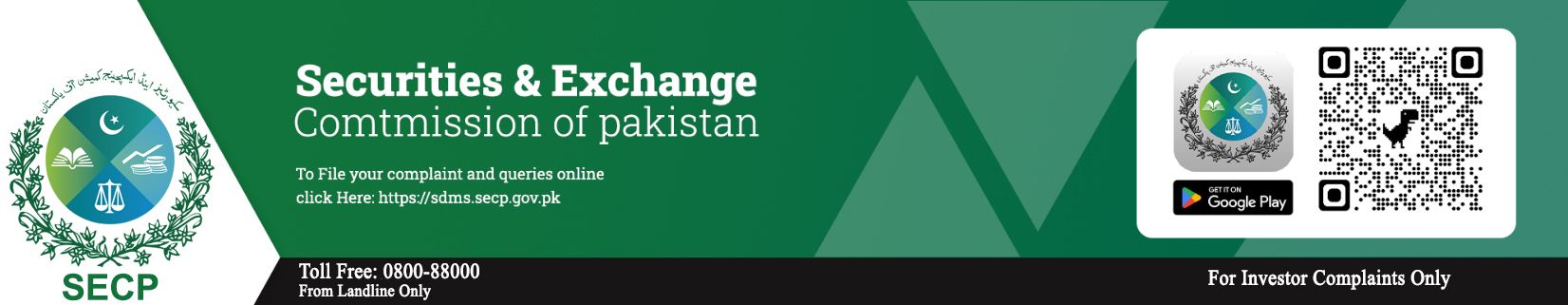 Securities & Exchange Commission of Pakistan complaint portal